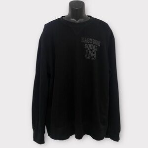Tommy Hilfiger Black Eastside Squad 08 Long Sleeve Thick Knit Top Size XXL